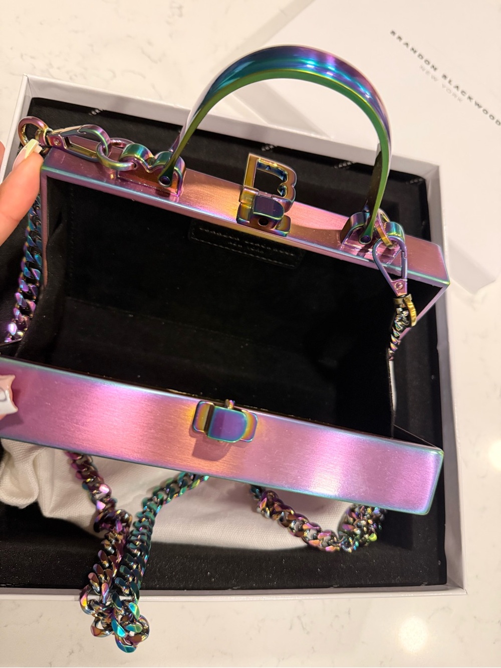 Brandon Blackwood Iridescent Slim Clutch - Picture 2 of 6